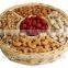 woven wicker nut baskets with section