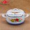 Cheap price 5pcs Persimmon typemulti-purpose enamel casserole / cookware set