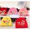 100% Acrylic baby girl applique hats with hair ,any color as customer request