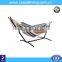 Color Options 2 person Camping Hammocks Combo OEM/OMD Available Steel stand and Canvas Hammock
