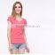 Wholesale Girl Women V Neck T-shirt