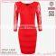 Fashion latest trendy red short tight sexy girls in tight dresses