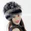CX-C-135A Women Rex Rabbit Fur Russian Style Winter Cap