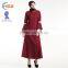 Zakiyyah E010 Muslim dress latest designs with lace trim colored abayas with long mandarin sleeve indonesia pathani kurta image