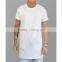 High quality custom long hem t-shirt