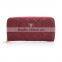 2017 Luxury Fashion Women Wallet Long Purse Bueatiful Flower Embossing Zipper Woman Leather Purse