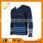 ISO9001/BSCI Manufature popular navy blue fitted pullover cardigan sweater