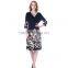 Modern floral wholesale short bodycon european vintage dress