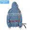 Wholesale Contrast Color Stripe Long Sleeve Hoodie