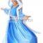 Frozen winter elsa costume with cape and cap FGCC-1007