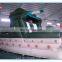 2016 New design inflatable tank bouncy castle,inflatable bouncer combo obstacle course,inflatable obstacle course with slide