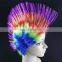 factory price football fan wig/hair colorful sports football fans party wig