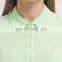 2016 new women 100% cotton polo t-shirts plain mint green design