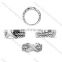 2016 Wholesale Stainless Steel X Triple-Row Ring Jewelry