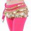 Bestdance Belly Dance Hip Scarf Skirt Wrap Costume Belt velvet Golden/siver Coins