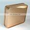 Gift tin box with purple color with ribbon hair bow