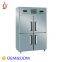 Stainless steel 3-Doors Single Temperature Freezers in refrigeration equipment