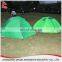 green color double layer outdoor waterproof folding camping tent