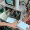 Semi-automatic mask spot welding machine
