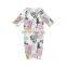 Newest Prints Baby Gowns With Knot Long Sleeve Infants Sleepwear Wholesale Toddler Pajamas Clothes bag