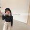 6818/Spring new arrival 100% cotton long sleeve kids t-shirt colorful stripe girls all match top