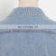 TWOTWINSTYLE Cross Hollow Out Denim Jacket For Women Lapel Sleeveless Casual Short Tops