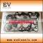 For Isuzu engine repair 3LD1 full cylinder head gasket kit and piston ring set