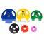 New Design Color Weight Lifting Rubber Plate With 3 holes For Home Use