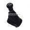 Free Shipping! Car 5-speed Gear Shift Knob Gaitor Boot Black For Audi A6 C5 1998 1999 2000 2001