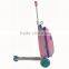 Convenient suitcase 3 in 1 luggage scooter for child