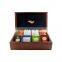 Custom logo wooden tea storage box