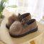 Cotton slippers female bag with winter home non-slip thickening warmth soft bottom month shoes indoor floor edamame beanie shoes