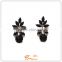 2015 New arrival black onyx earring