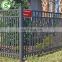 Black powder coated tubular fence design security bending top warden fencing