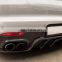 Carbon fiber Rear Bumper Car Diffuser for Porsche Panamera 970 GTS Turbo S 14-16
