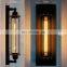 Industrial Rustic Long Black Iron Wall Lamp E27 Retro Vintage Lighting