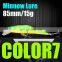 Amazon 11 colors 8.5cm 15g High-end freshwater saltwater Fishing Lure Floating Minnow