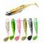 Double Colours 10.5cm 13cm Jig Fish Head Sinking Fishing Lure Vivid Body Jigging Soft Bait