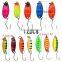 12pcs Fishing Spoon Lure Set Hard Spoon Bait Tackle Artificial Fishing Lure Set