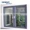 China Factory Low Price Thermal Break Tempered Glasses American Standard Single Aluminum Casement Window