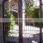 contemporary oval glass cheap wrought iron double entry doors