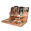 Multifunction bamboo wood phone docking station cell phone stand watch holder