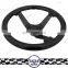 professional custom design black classic wood steering wheel