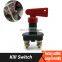 AOSU 12V Red Car Modified Isolator Disconnector Vehicle Power Switch Key Cut Off Battery Main Kill Switch For Auto Truck Boat