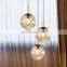 Iron Ceiling Light Decor Glass Ball Hanging Modern Chandelier Lamp For Home