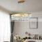 Luxury Water Drop Pendant Light Simple Hanging Lamp For Dining Room Living Room Bedroom Postmodern Crystal LED Chandelier