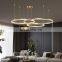 Modern Simple Design Acrylic Ring Pendant Light Lamp Hanging Multi-circular LED Circle Ring Chandeliers & Pendant Lights
