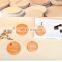4 set airtight clear glass drink cup tumbler water bottle storage jar pop can with wooden bamboo lid with hole and straw