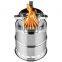 New wood gas portable camping outdoor stainless steel firewood stove barbecue stove