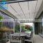 Waterproof Outdoor Motorized PVC Pergola Retractable Awning With Led Lights